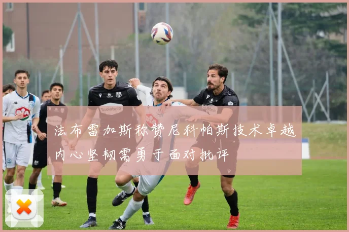 法布雷加斯称赞尼科帕斯技术卓越内心坚韧需勇于面对批评